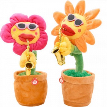 抖音同款 搞笑吹萨克斯花向日葵玩具
