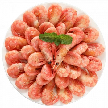 美加佳 加拿大熟冻北极甜虾 400g 45-60只 *8件