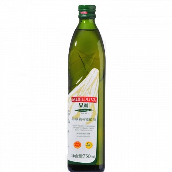 限地区：MUELOLIVA 品利 特级初榨橄榄油 750ml *2件