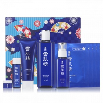 SEKKISEI 雪肌精 和风臻选套（水330ml+乳130ml+洁面130g+眼霜6g+卸妆油35ml+面膜4片） +凑单品