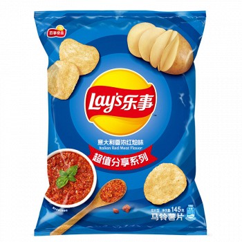多口味可选：Lay's 乐事 薯片 意大利香浓红烩味 145g *20件 