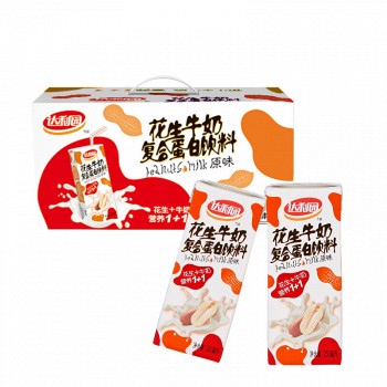 达利园 花生牛奶复合蛋白饮料 原味 250ml*24盒  