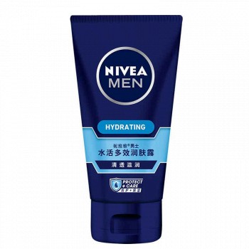PLUS会员：NIVEA 妮维雅 男士 水活多效润肤露 50g*2件+润唇膏+丰富赠品
