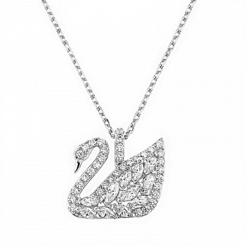 SWAROVSKI 施华洛世奇 大号银色天鹅项链