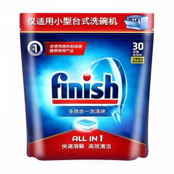 京东PLUS会员： finish 亮碟 洗碗机多效合一浓缩洗涤块 小型机专用 294g *8件 