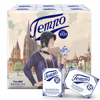 移动端：Tempo 得宝 复刻版手帕纸 4层 7张*12包 