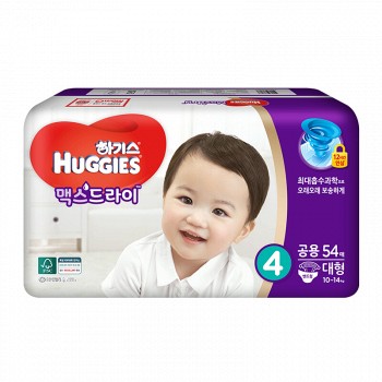 新低价： HUGGIES 好奇 超干爽纸尿裤 L54片 韩版 *6件 