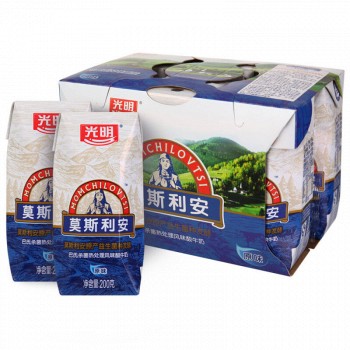 光明 莫斯利安 常温酸牛奶 原味 200g*6盒 *7件