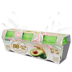 蒙牛 冠益乳BB-12藜麦+燕麦+牛油果100g*3杯*12件+赠同款4件