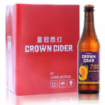 CROWN CIDER 皇 冠西打 哈密瓜西打酒 330ml*6瓶 *2件