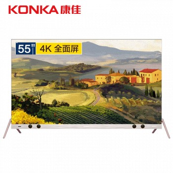 京东PLUS会员、限地区： KONKA 康佳 LED55X9 55英寸 4K 液晶电视 
