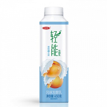 SANYUAN 三元 轻能优酪乳 黄桃+大麦酸奶酸牛奶 450g 