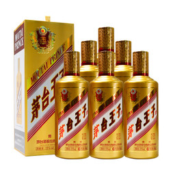 茅台 金王子 53度 酱香型白酒 500ml*6瓶 + 通天 醉美甜白葡萄酒 485ml*2瓶 