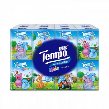凑单品：Tempo 得宝 儿童版迷你纸手帕 4层7张*24包 *2件 