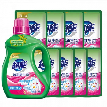 超能 焕彩新生 双离子洗衣液 11斤箱装 *2件