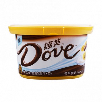 限地区: dove 德芙 酸奶芒果牛奶巧克力礼盒 221g