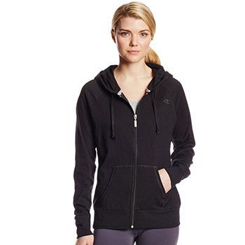 Champion 冠军牌 Jersey 女士连帽卫衣 黑色降价