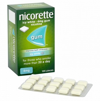 nicorette 力克雷 冰爽薄荷味 戒烟糖 4mg*105粒