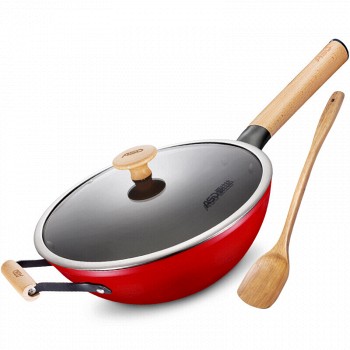 ASD 爱仕达 CL32T2WG 珐琅不粘炒锅 32CM +凑单品