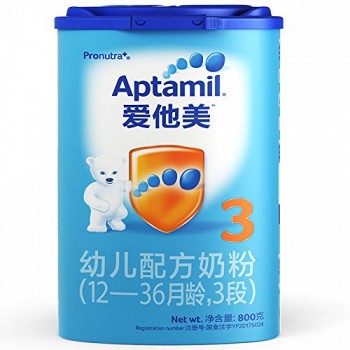 Aptamil 爱他美 婴幼儿配方奶粉 中文版 3段 800g *2件