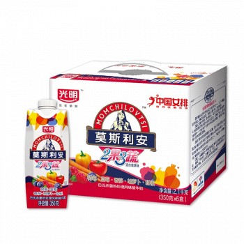 限地区：光明 莫斯利安 常温酸奶酸牛奶(红果)350g*6盒