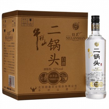 牛欄山 二鍋頭 特製10年 52°白酒 700ml*12瓶